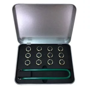 Innosen Probe Tips Replacement Probe tips in a protective storage box for Innosen coating thickness measurement gauges.